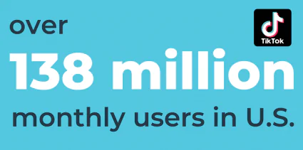 مستخدمي tiktok الشهريين