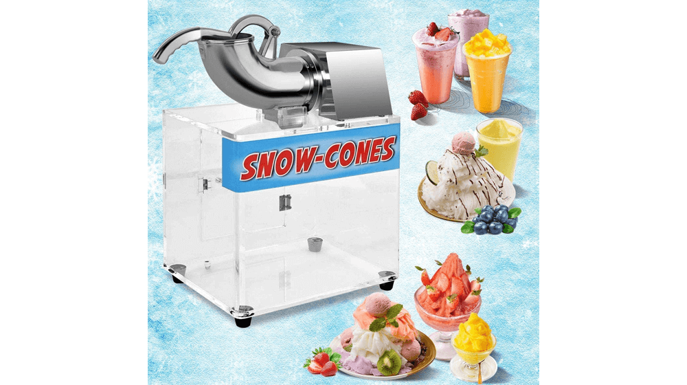 Máquina de cono de nieve ReunionG, máquina de raspado de hielo comercial