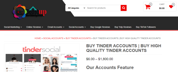 Biz Boost Up - acheter des comptes Tinder