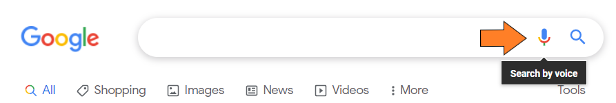 Beispiel für die Google-Sprachsuche