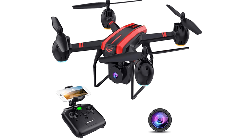Drones SANROCK X105W avec caméra HD 1080P pour adultes et enfants