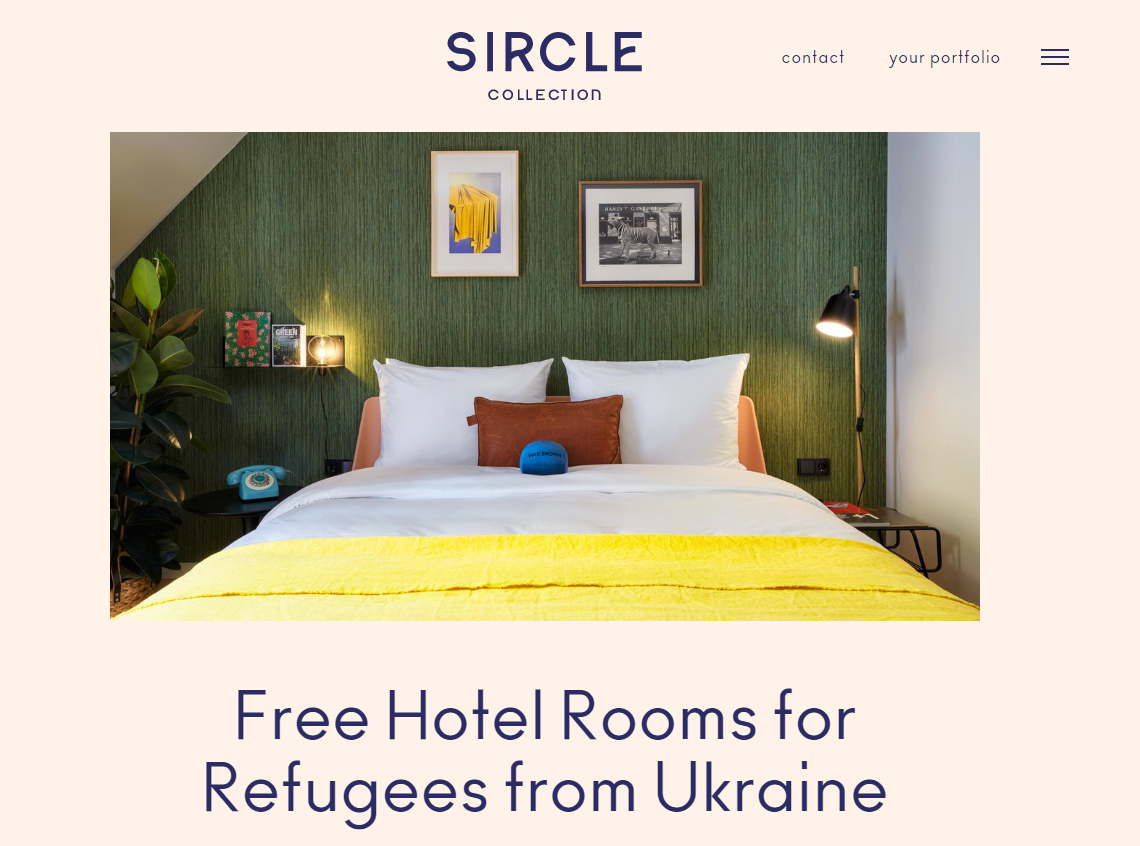 サークルコレクションウクライナヘルプランディングページ