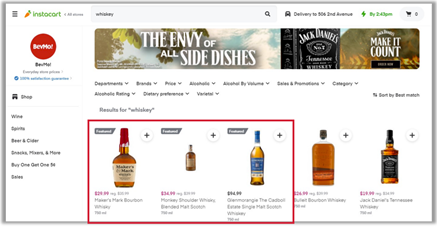 Ausgewählte Produkte - Suche - Instacart