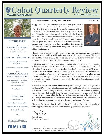 Atualização trimestral do consultor financeiro