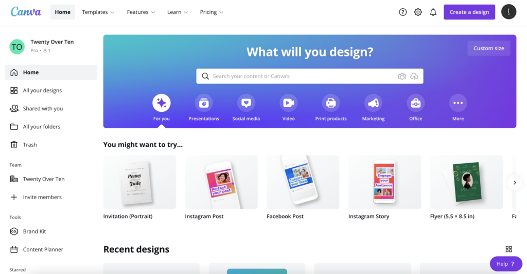 Consultor financeiro Canva para blogs
