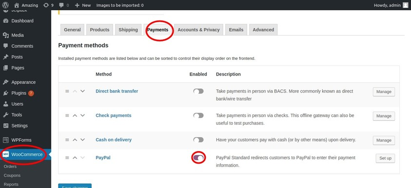 Skonfiguruj metody płatności w DropshipMe