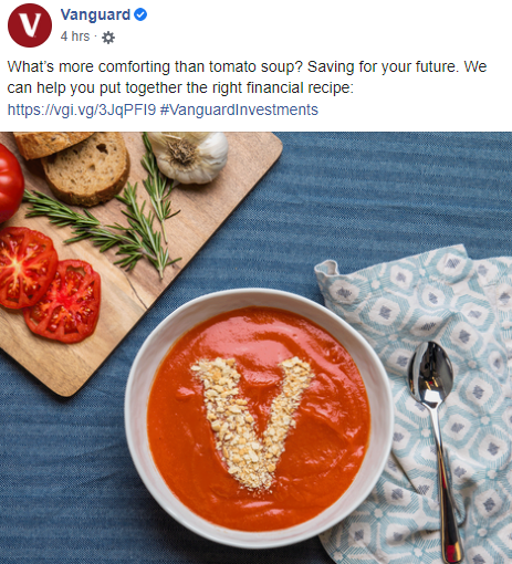 Vanguard Financial Advisor Facebook Post