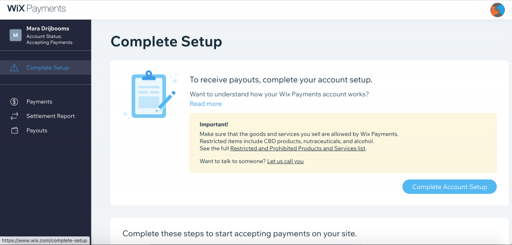 Zakończ konfigurację konta