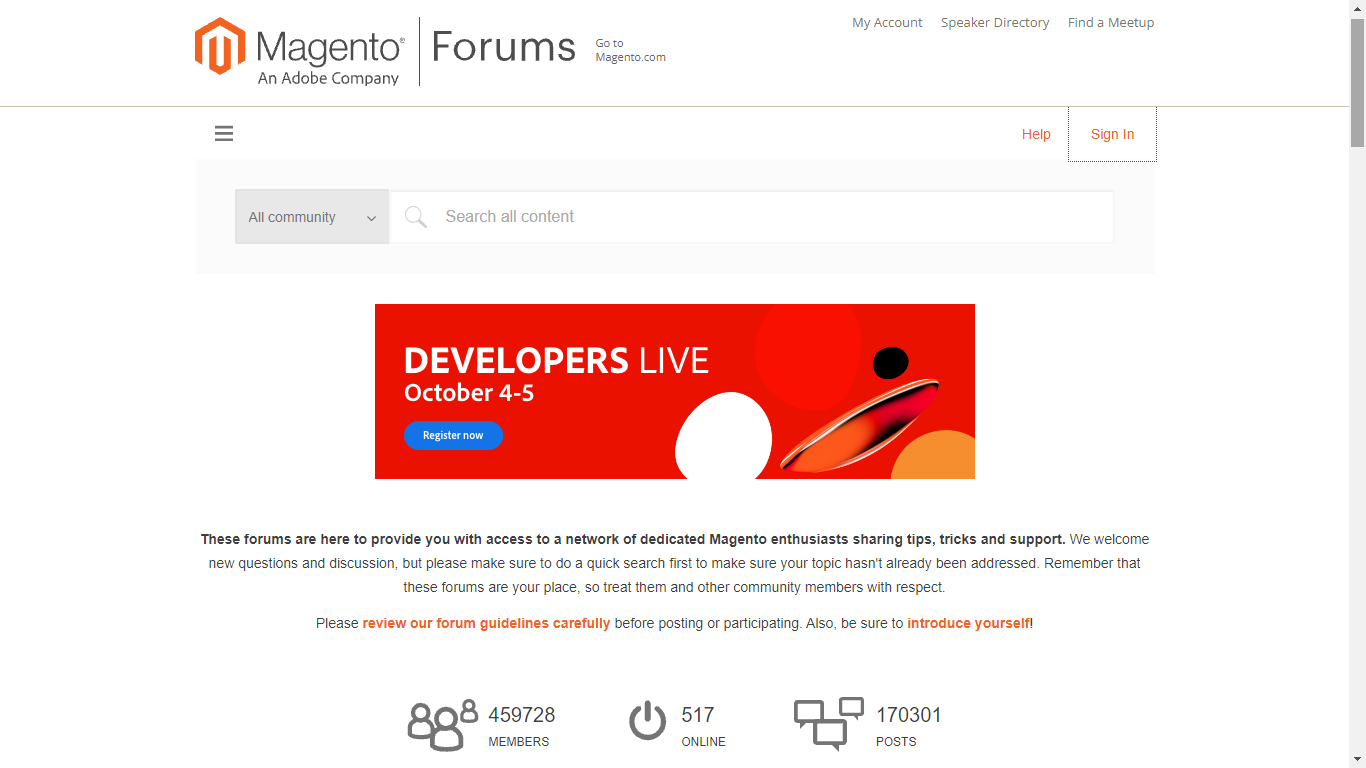 Społeczność Magento