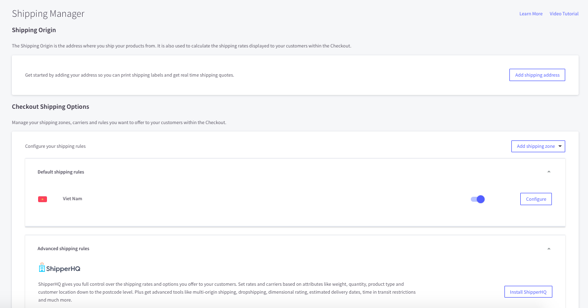 Recenzja BigCommerce: funkcja wysyłki