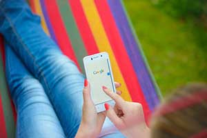 Ricerca su Google su dispositivo mobile