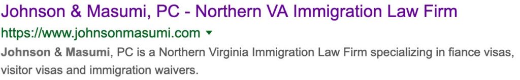 titolo e meta descrizione per johnson e masumi