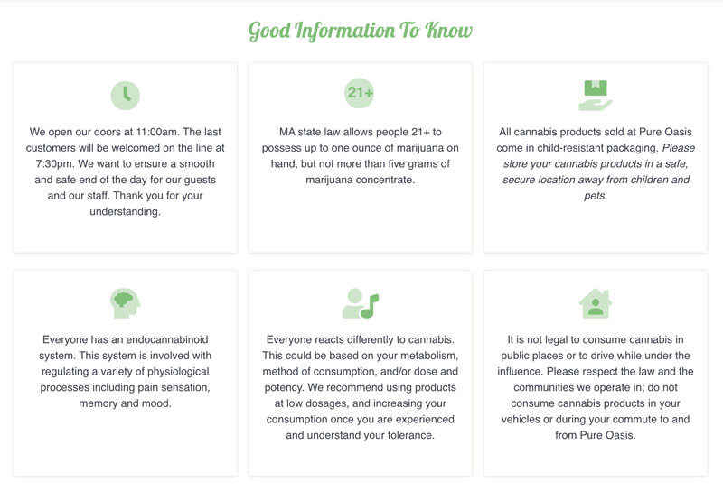 คำถามที่พบบ่อยบนเว็บไซต์ร้านขายยากัญชา