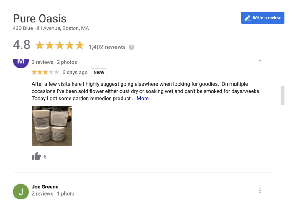 あなたがそれをクリックするとグーグルレビュー