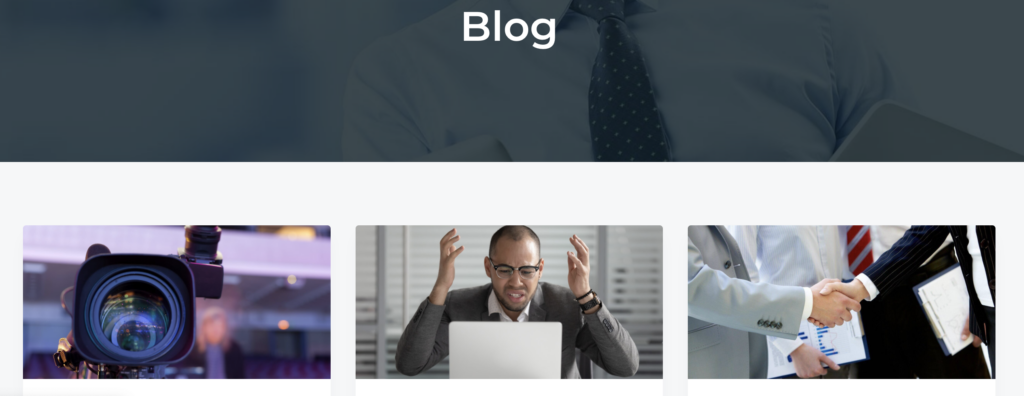 страница блога