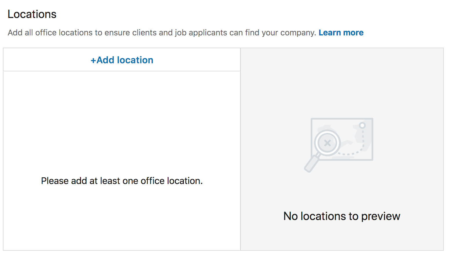LinkedIn頁面位置設置