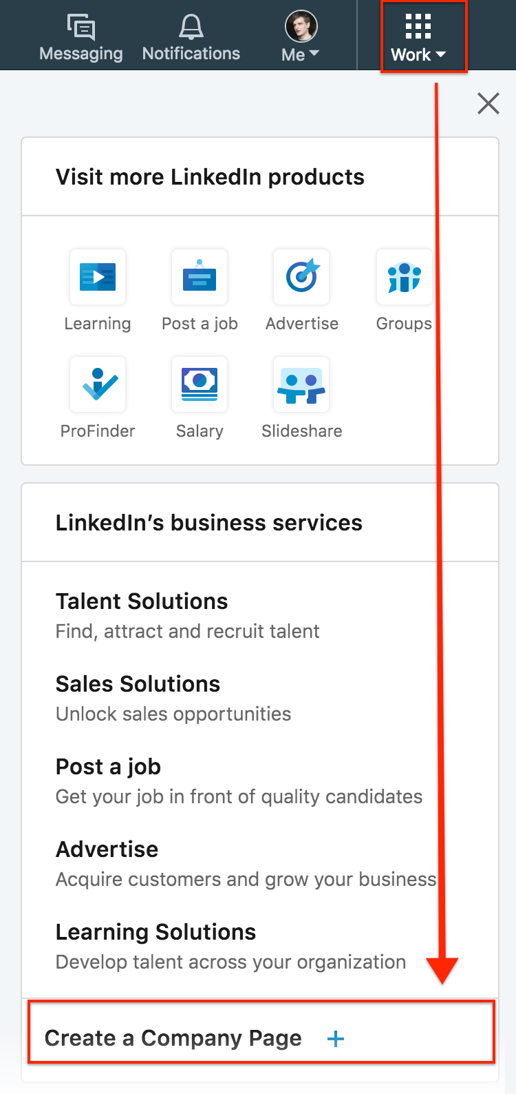 在 LinkedIn 上創建公司頁面