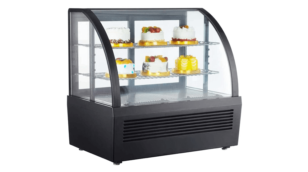 HayWHNKN 28 英寸台面展示冰箱蛋糕展示柜面包店展示
