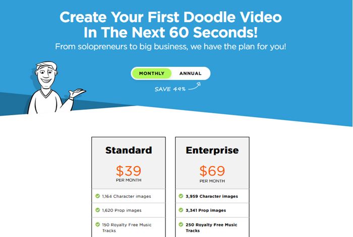 การกำหนดราคา doodly