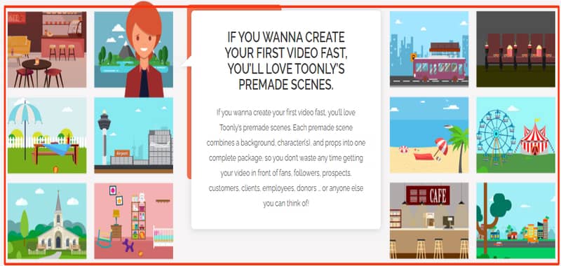 既成のシーンのみ