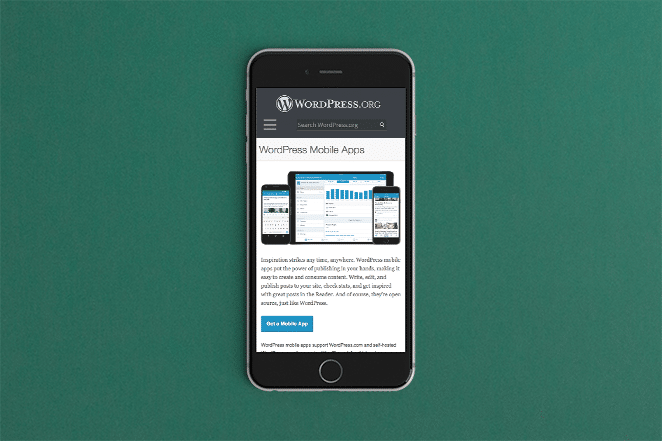 フライホイールによるレイアウトなぜワードプレスはiphone6plusの2018モバイルワードプレスアプリケーションのウェブサイトで最高のcmsです