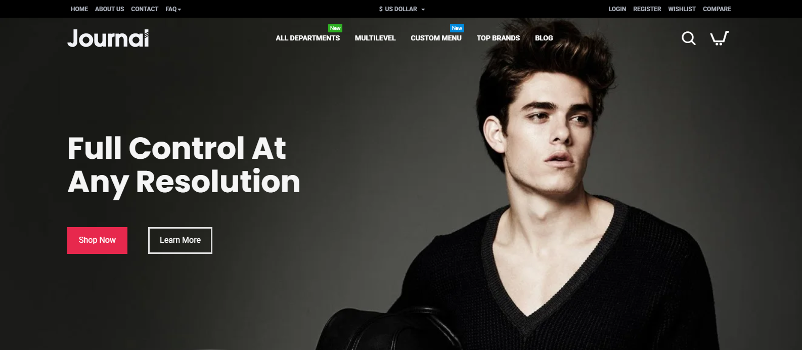 Negozio di anteprima del diario Demo 2 (i migliori temi OpenCart)