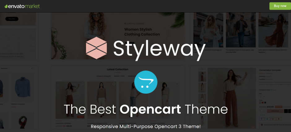 Negozio di anteprima Styleway (i migliori temi OpenCart)