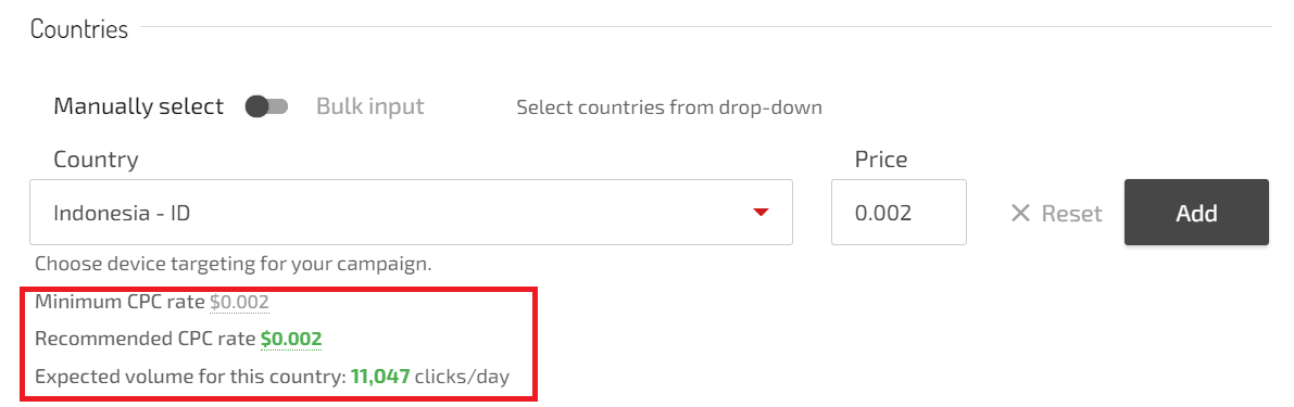 cpc push 流量估算