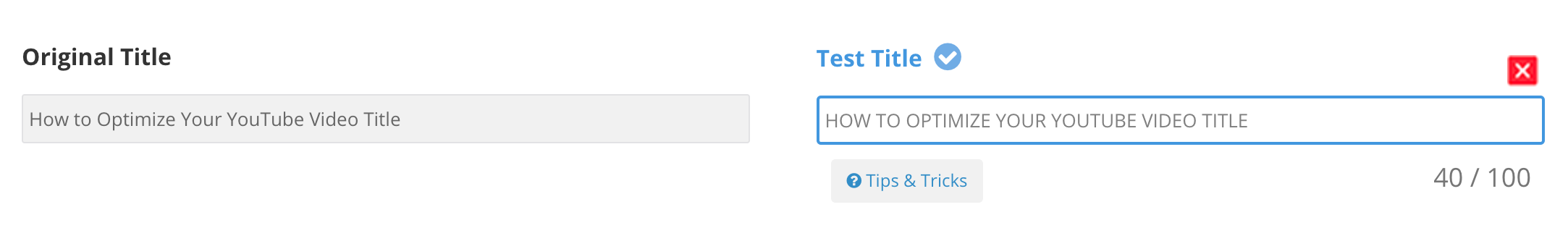 Tes TubeBuddy AB untuk Judul Video