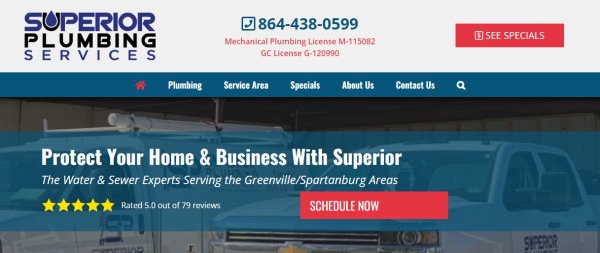 Services de plomberie supérieurs - plombiers à Greenville NC