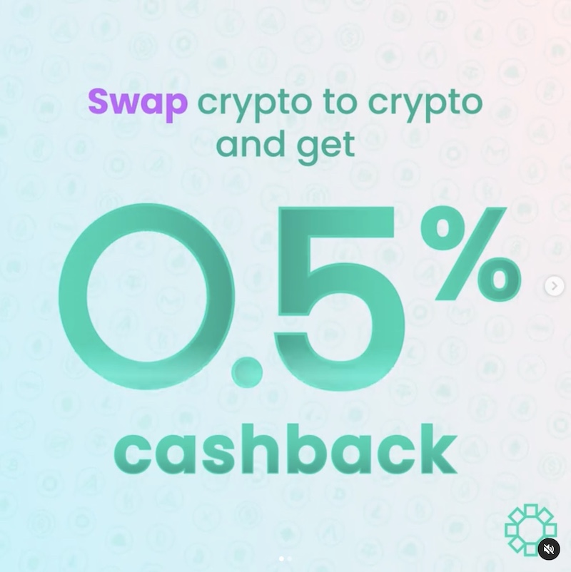 BitOasis 프로모션 – 암호화폐를 암호화폐로 교환하기 위한 캐쉬백