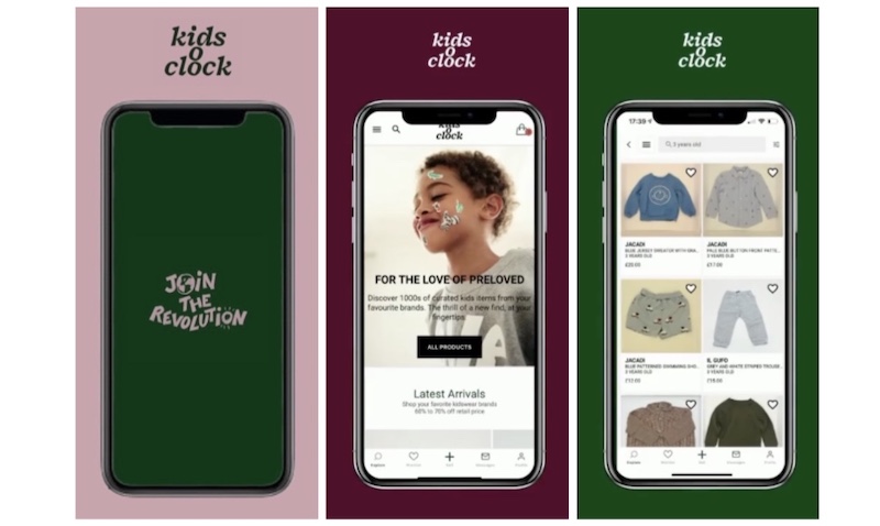 มุมมองแอพมือถือ Kids o clock