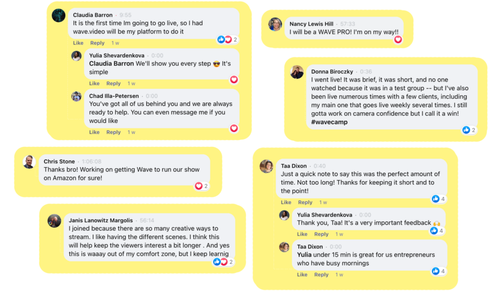 Wave Camp挑戰參與者的反饋