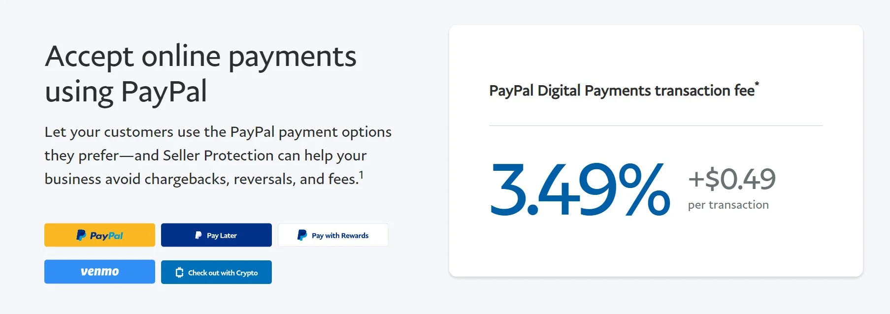 PayPalの価格