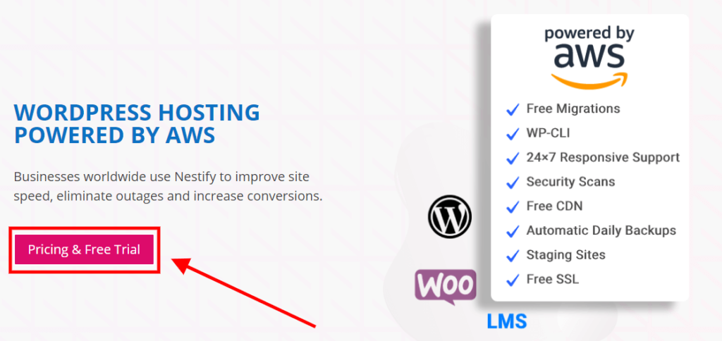 無料トライアルをネストする