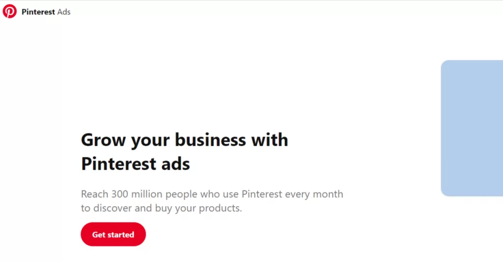 Cupón de anuncios de Pinterest crédito gratis