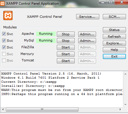 XAMPP-Control-Panel