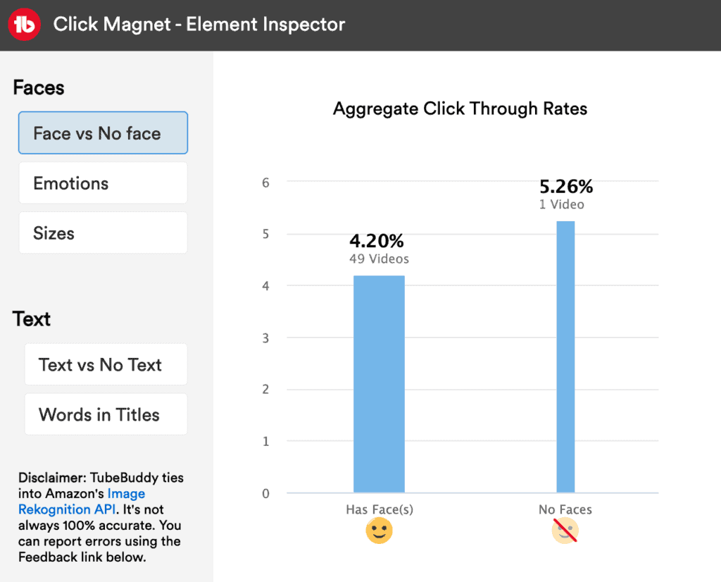 انقر فوق Magnet Element Inspector Face vs No Face
