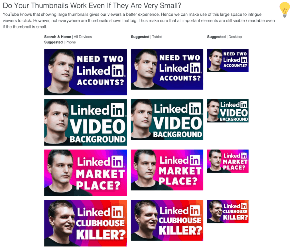 هل تعمل صورك المصغرة على YouTube ، حتى لو كانت صغيرة جدًا؟