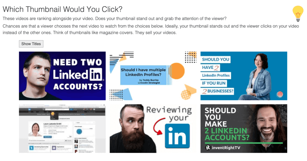 ما الصورة المصغرة على YouTube التي تريد النقر فوقها؟