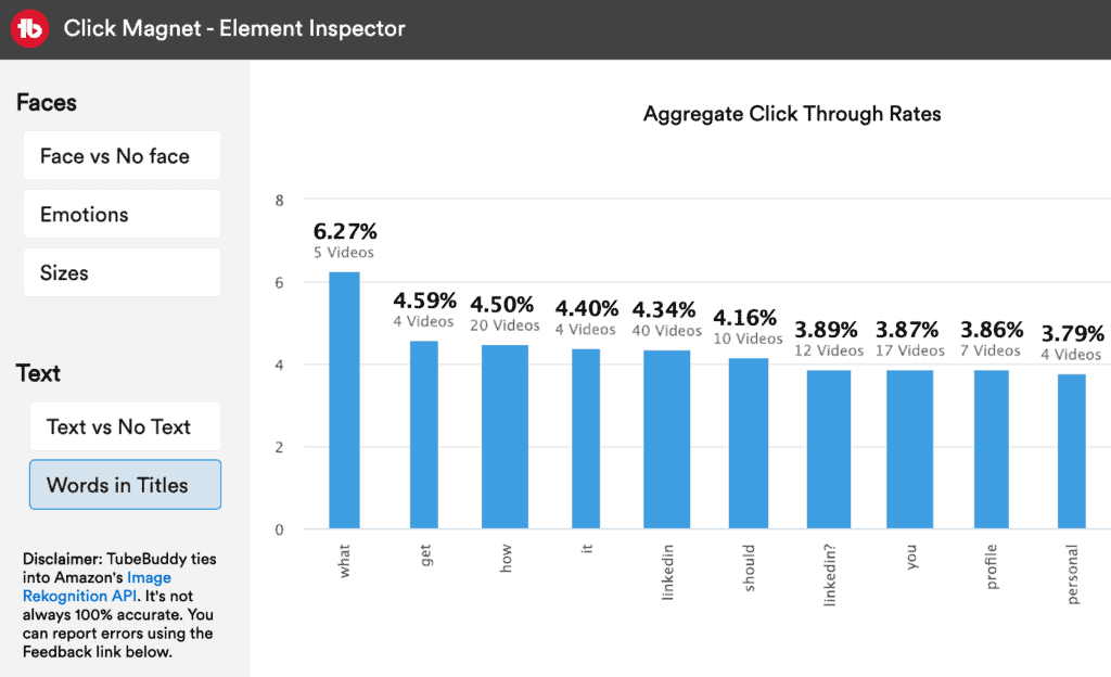 Щелкните слова Инспектора магнитных элементов в заголовках