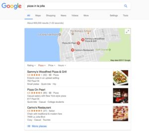 lokalne wyniki wyszukiwania paczek